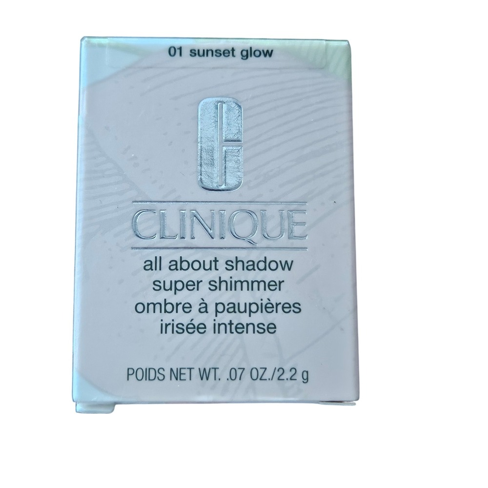 Clinique All About Shadow Super Shimmer 01 Sunset Glow Eyeshadow 0.07oz New‎